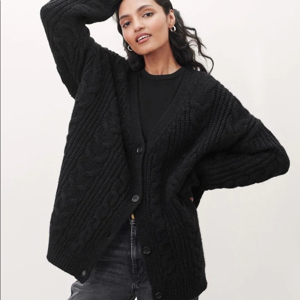 JENNI KAYNE Cable Cocoon Cardigan